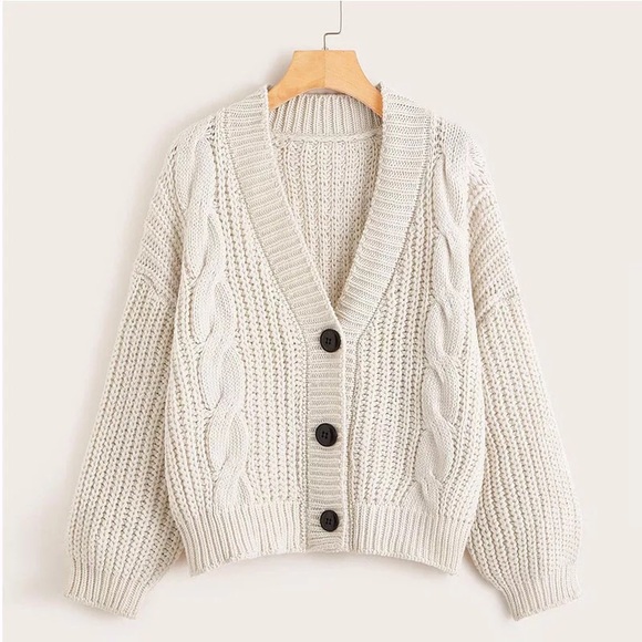 Cable Knit Cardigan - Picture 2 of 16